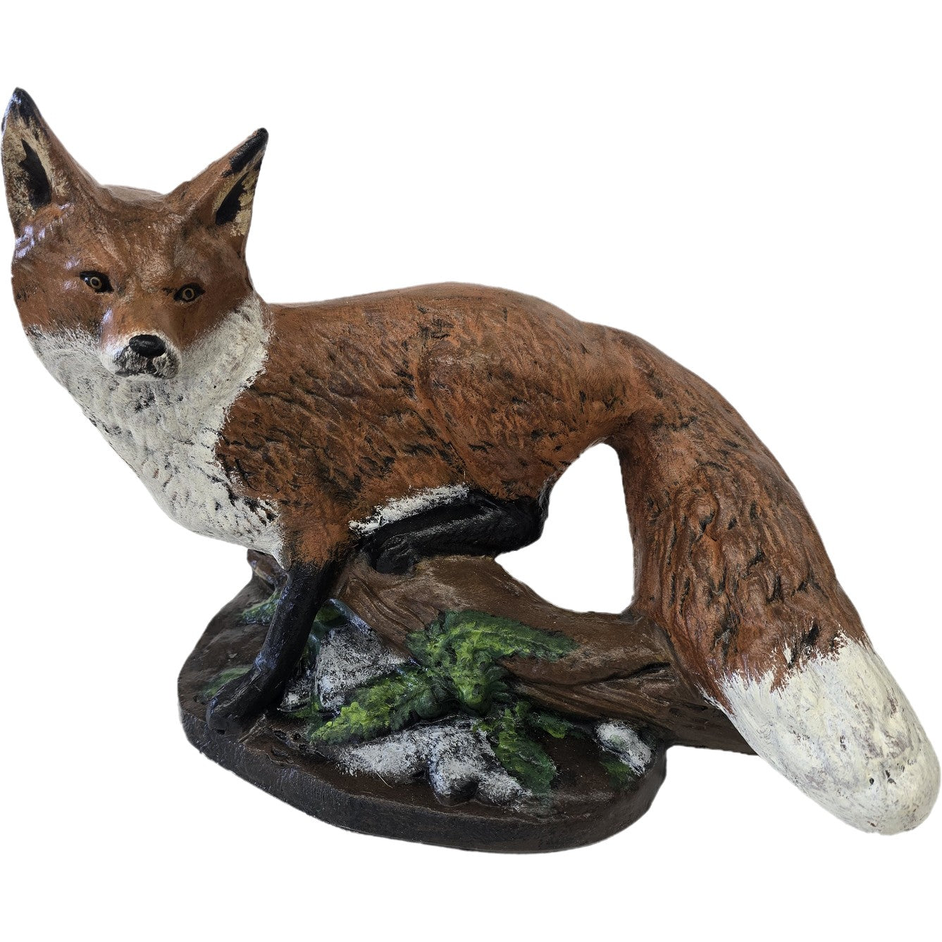 Fox Sitting on Log