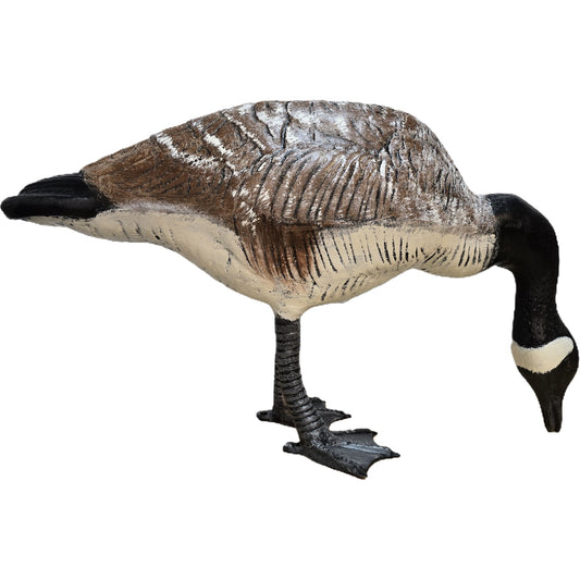 Cast aluminum Canada goose statue for yard or home decor, detailed feather texture and natural pose