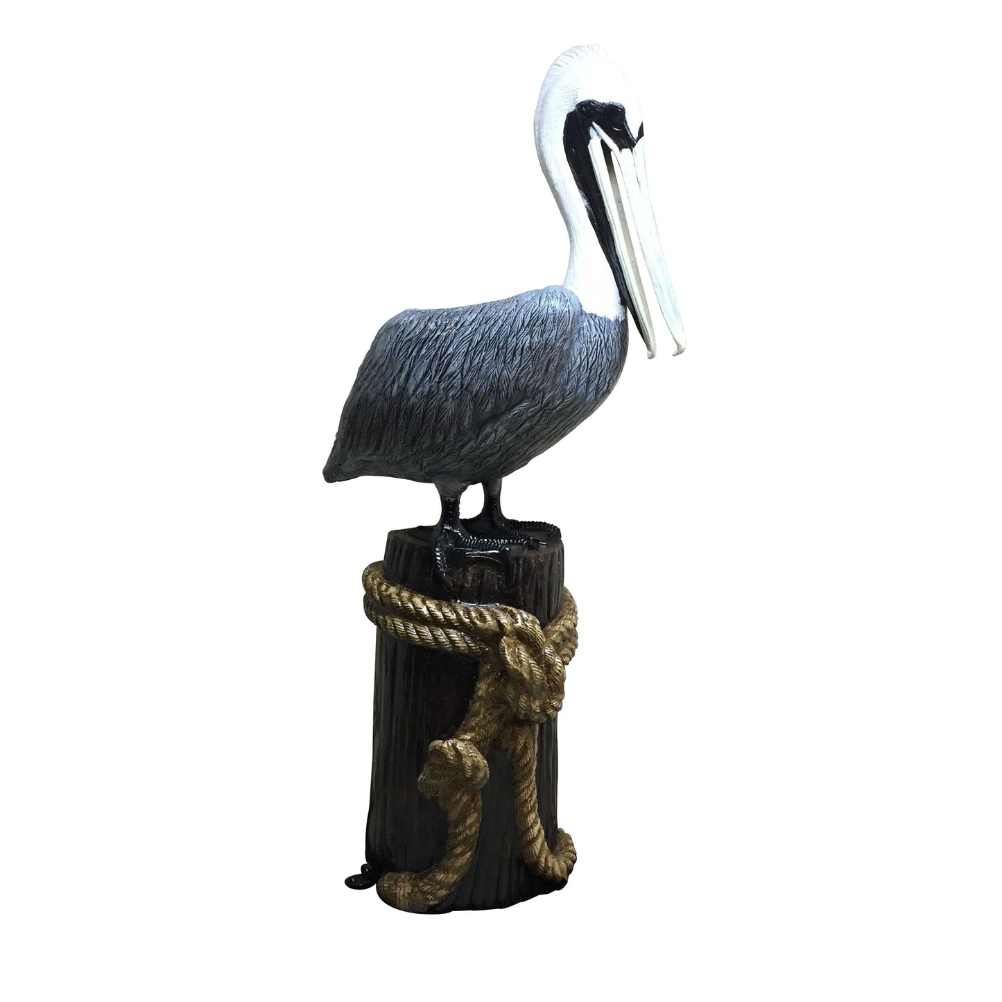 Large Pelican on Stump