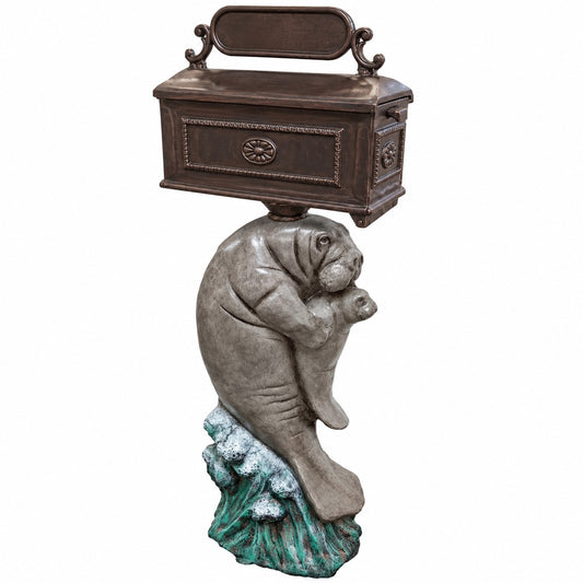 Manatee with Baby Mailbox