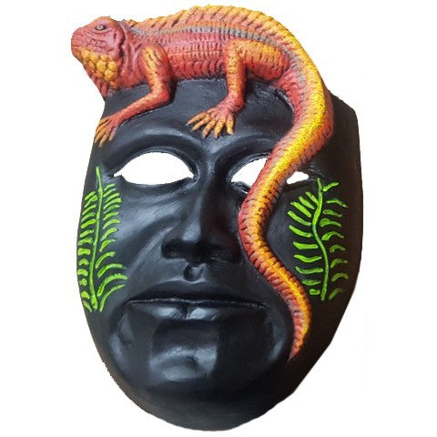 Mask with Lizard