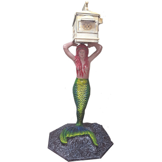 Mermaid Holding Mailbox