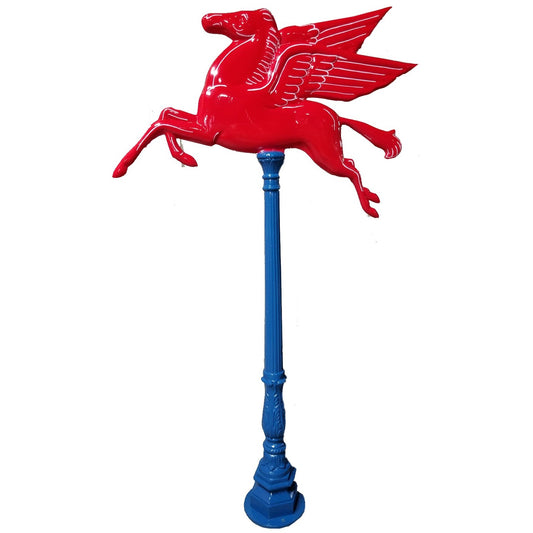 Single Sided Pegasus Sign on Post