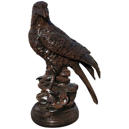 Perched Eagle on Rock