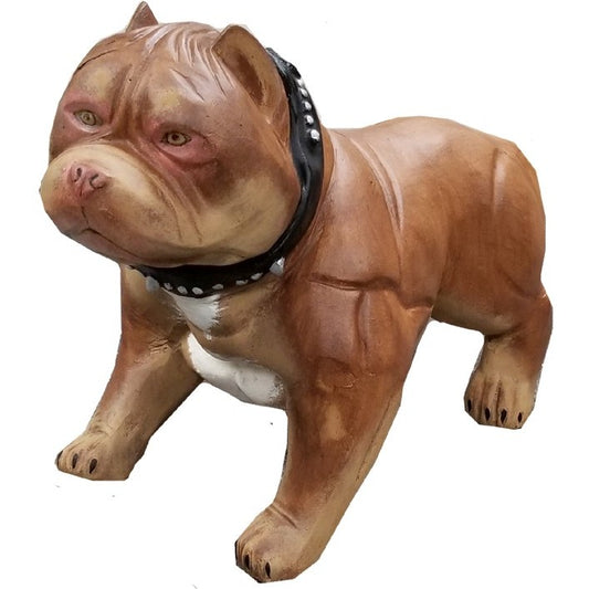 Pit Bull Dog with Spike Collar
