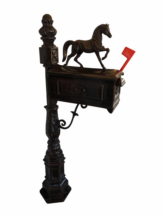 Mailbox with Walking Horse