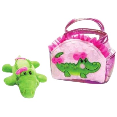 Purse & Plush Alligator Pink
