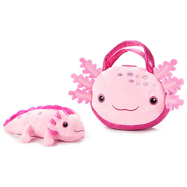 Purse & Plush Axolotl Pink