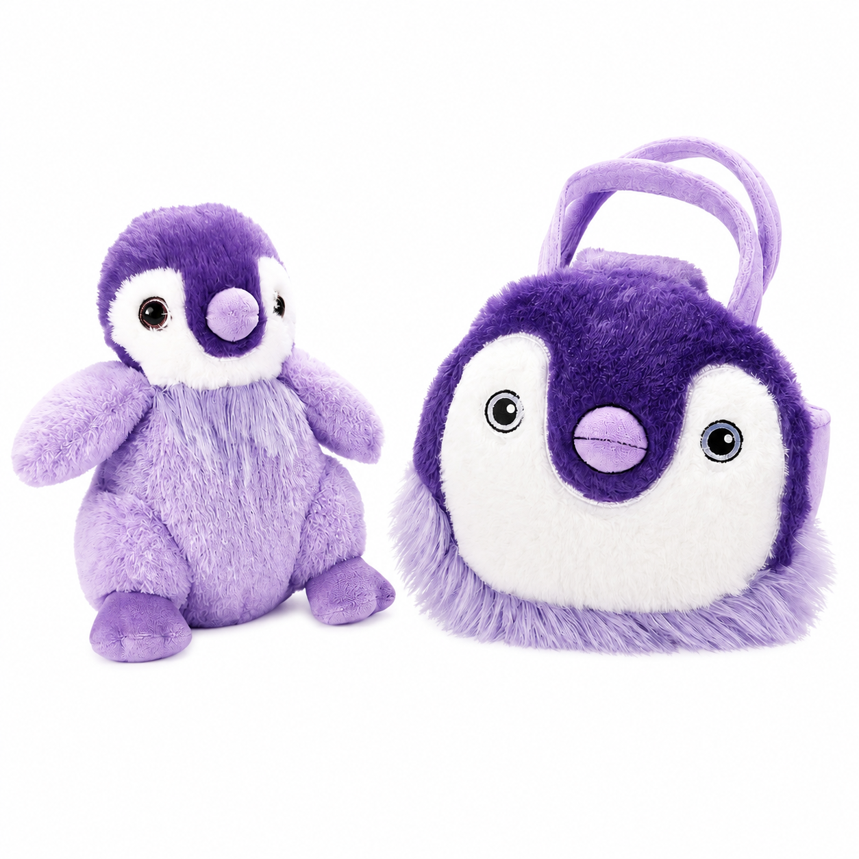 Purse & Plush Purple Penguin