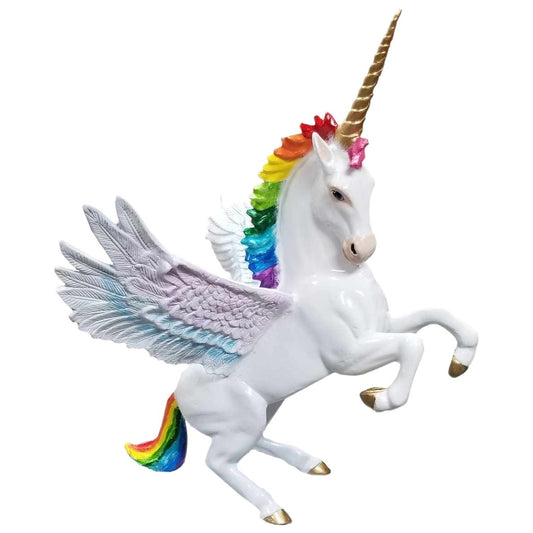 38" Rearing Unicorn with Wings