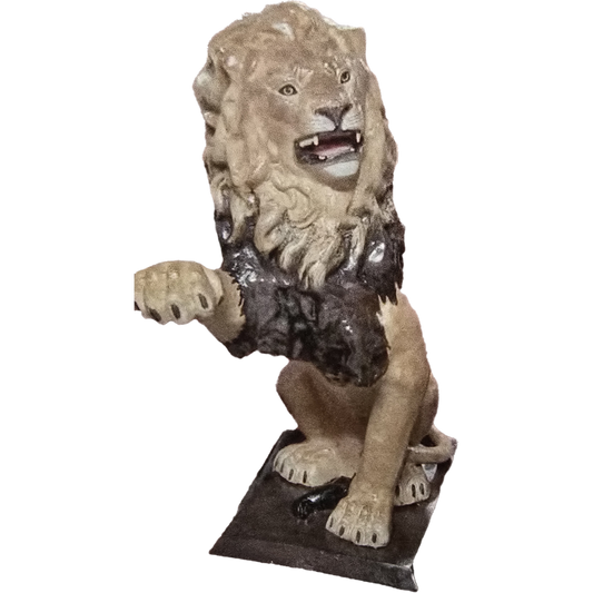 Sitting Lion on Base