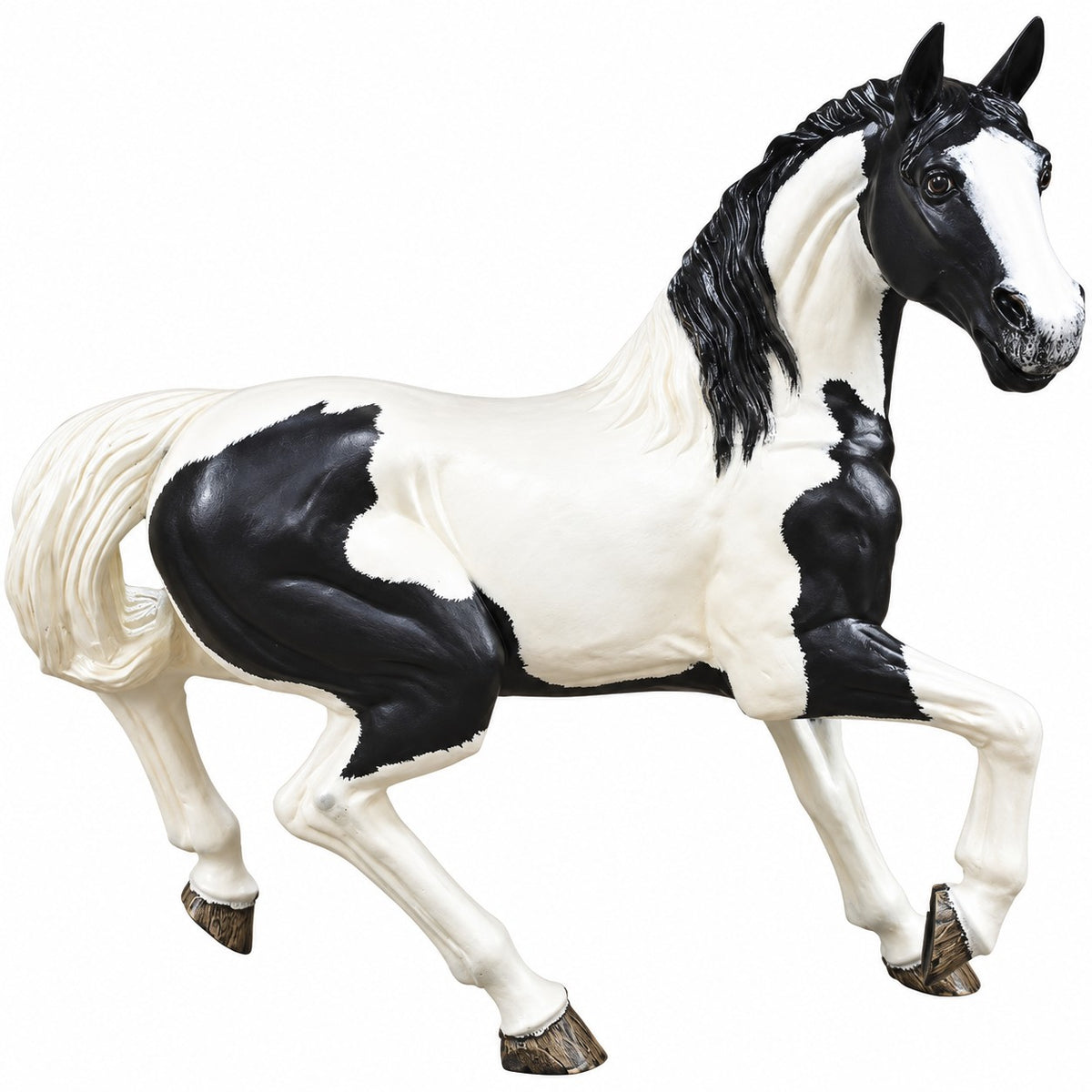 cast aluminum stallion horse for residential or commercial spaces