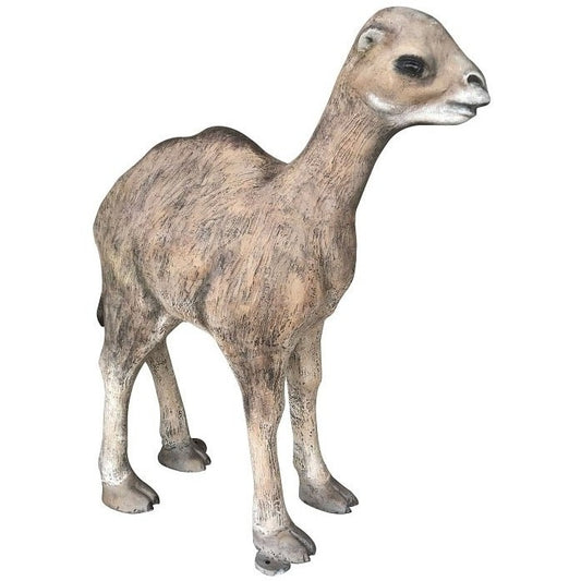 Cast aluminum camel statue for yard or home decor, weathered finish, backyard buddies collection