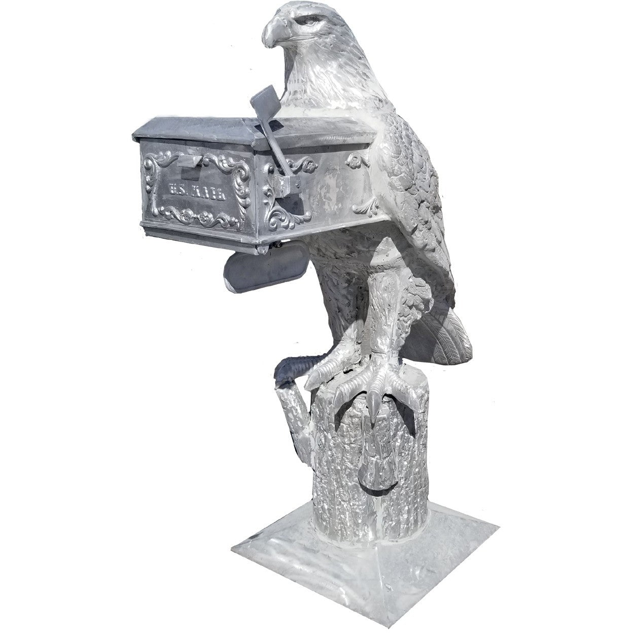XL American Eagle on Stump Mailbox