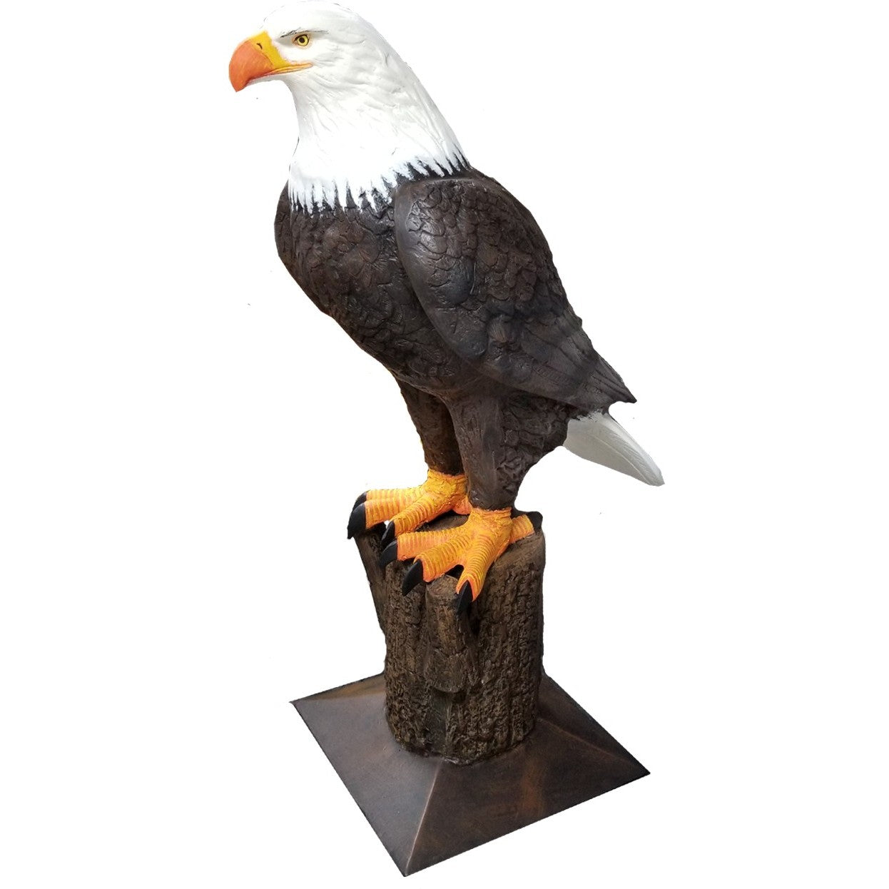 XL American Eagle on Stump Mailbox