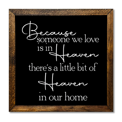 TIMBERLAND FRAME BECAUSE SOMEONE WE LOVE IS IN HEAVEN - Backyard Buddies