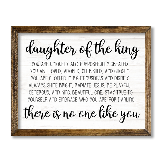 TIMBERLAND FRAME DAUGHTER OF THE KING - Backyard Buddies