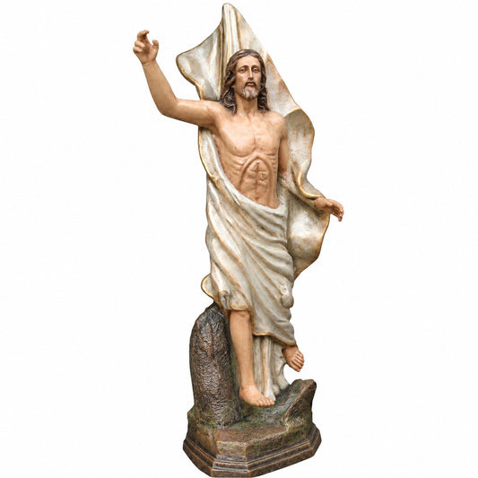 Cast aluminum 7-foot Jesus statue for any religious themed decor