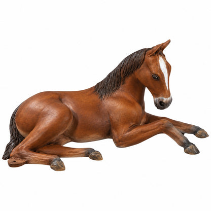 cast aluminum chestnut horse for outdoor displays
