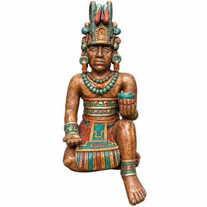 cast aluminum Mayan sitting for indoor or outdoor spaces