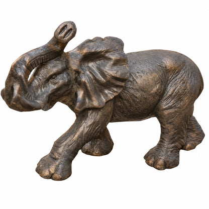 Small Elephant with Trunk by Head