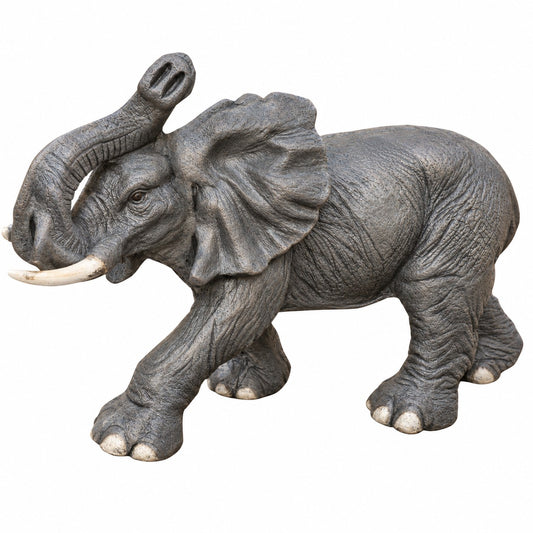 Small Elephant with Trunk by Head