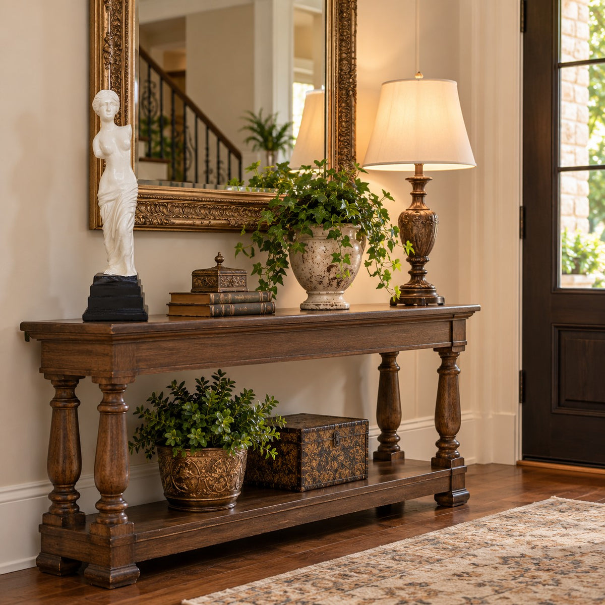 A cast aluminum famous small Venus statue that can be used for timeless home decor.