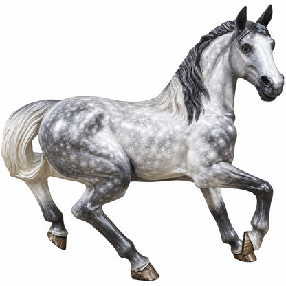 cast aluminum stallion horse for residential or commercial spaces