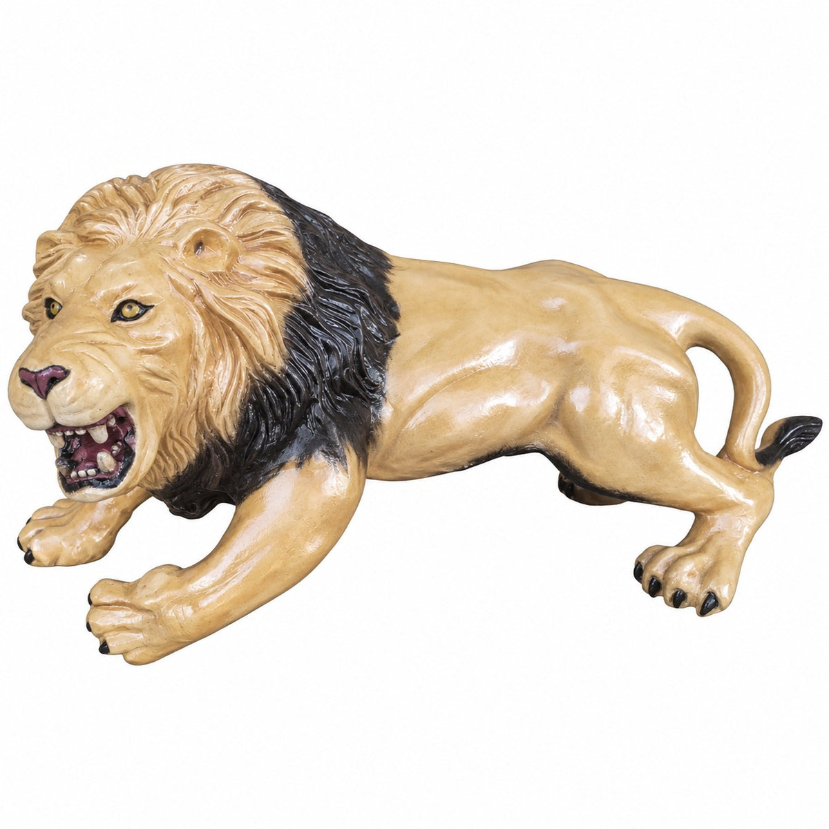 Cast aluminum tiny lion statue for indoor decor