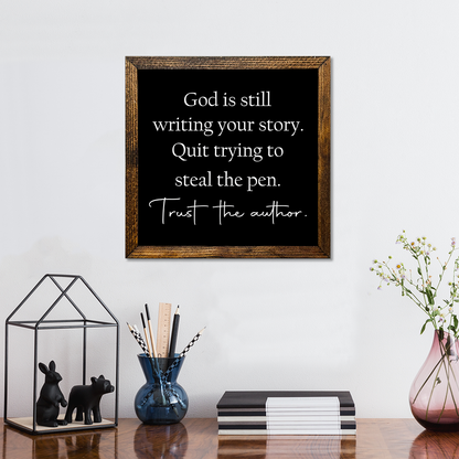 TIMBERLAND FRAME GOD IS STILL WRITING YOUR STORY - Backyard Buddies