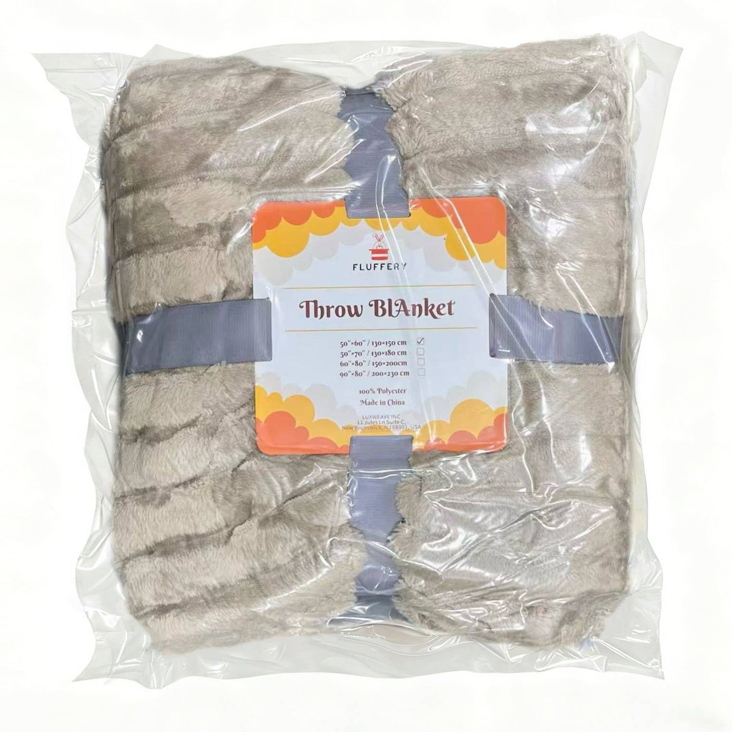 Plush Flunnel Throw – Ultra Soft Ribbed Blanket Texture