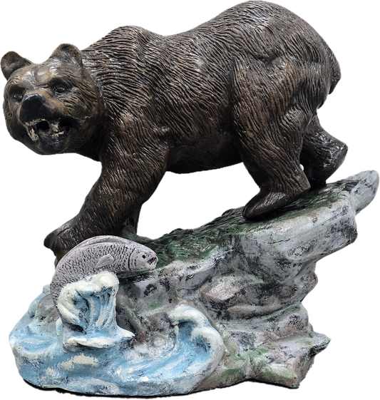 Fishing Bear on Rock