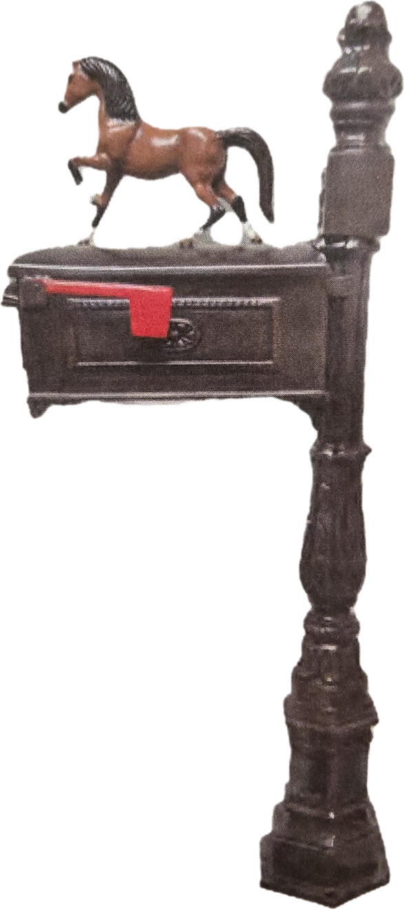 Mailbox with Walking Horse - Backyard Buddies