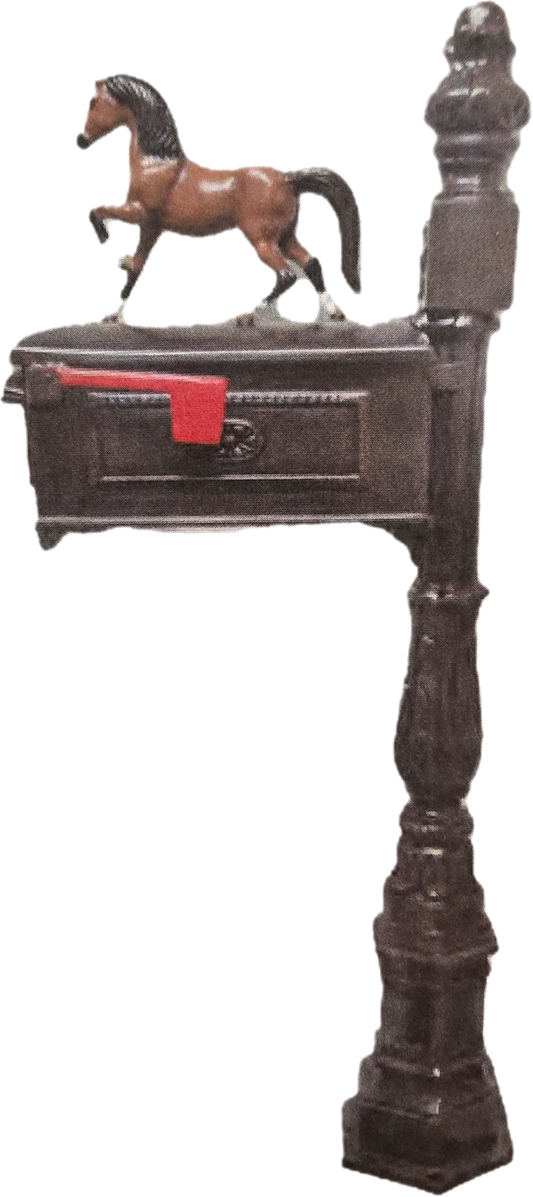 Mailbox with Walking Horse